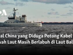 “Kapal China yang Dituduh Memotong Kabel Bawah Laut Masih Merapat di Laut Baltik”