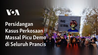 Demo Massal Merespon Persidangan Kasus Perkosaan di Seluruh Prancis