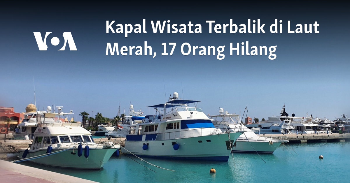 17 Orang Menghilang di Kapal Wisata Terbalik di Laut Merah