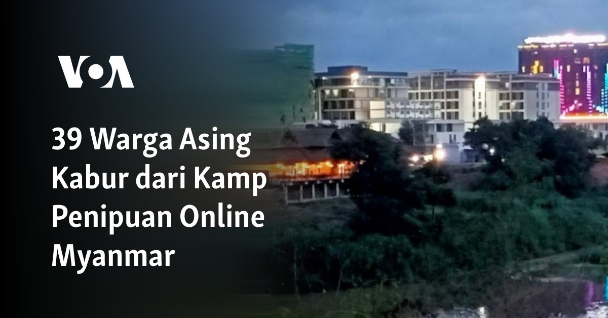 39 Orang Asing Melarikan Diri dari Kamp Penipuan Online Myanmar