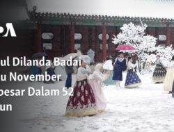 Badai Salju November Terbesar di Seoul dalam 52 Tahun