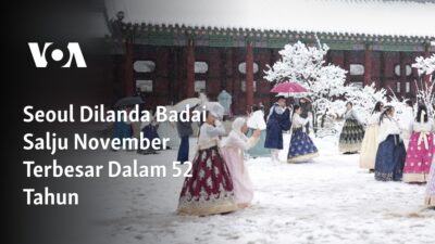 Badai Salju November Terbesar di Seoul dalam 52 Tahun