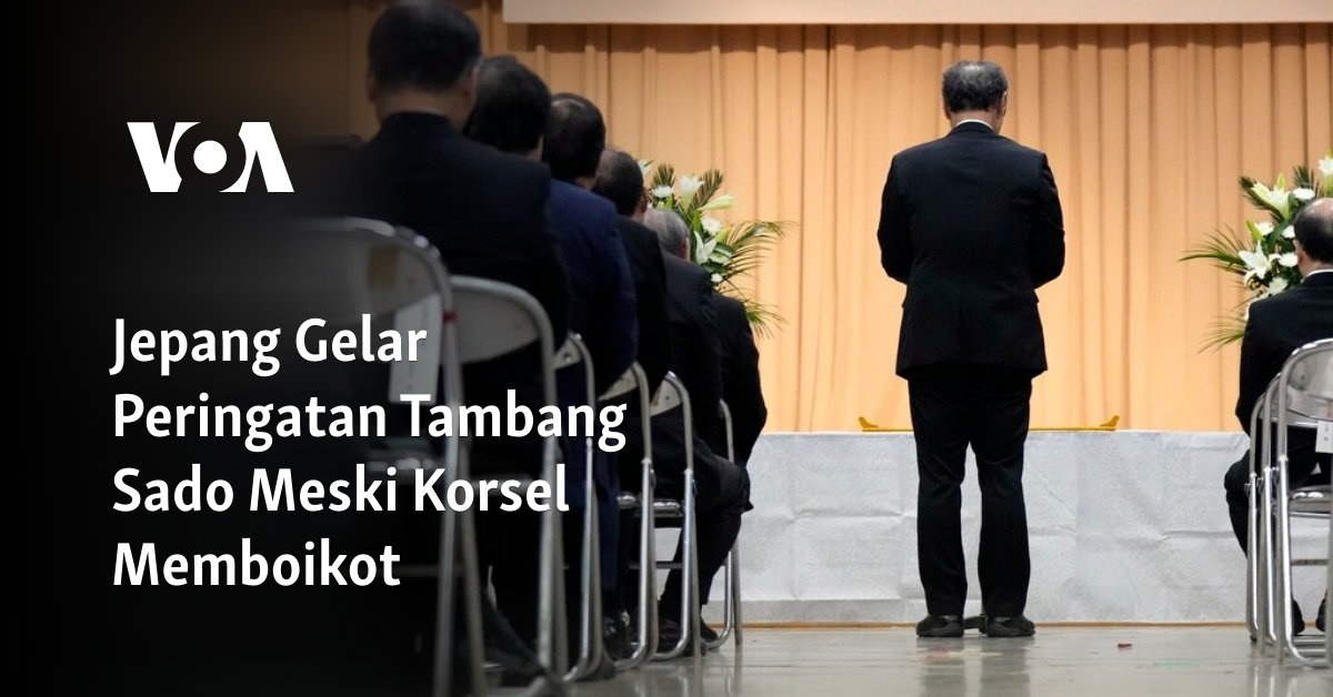 Jepang Tetap Menggelar Peringatan Tambang Sado Meskipun Korsel Memboikot