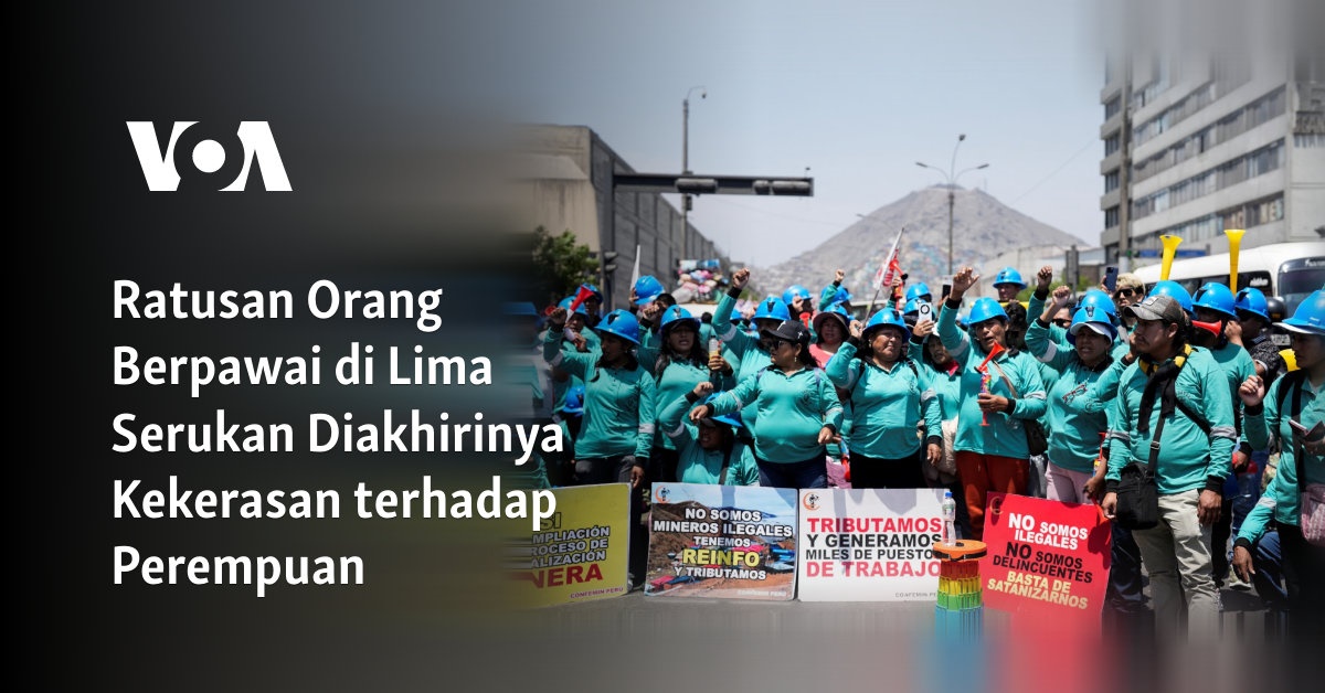 "Seruan Ratusan Orang di Lima untuk Berakhirnya Kekerasan terhadap Perempuan"