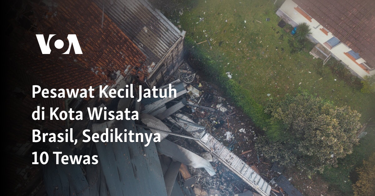 Tragedi Pesawat Mengerikan di Kota Wisata Brasil, Korban Tewas Mencapai 10 Orang