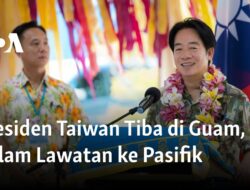 Kedatangan Presiden Taiwan ke Guam dalam Perjalanan ke Pasifik