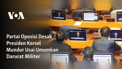 Partai Oposisi Mendesak Presiden Korsel Mengundurkan Diri Setelah Menetapkan Darurat Militer