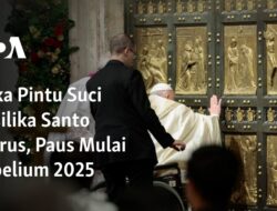 Paus Mulai Merayakan Yubelium 2025 di Basilika Santo Petrus