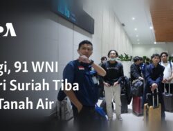 Kedatangan 91 WNI dari Suriah ke Tanah Air