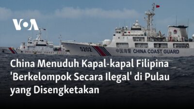 China Menuduh Kapal Filipina Berkumpul Secara Ilegal di Pulau yang Disengketakan