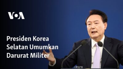 Presiden Korea Selatan Umumkan Kondisi Darurat Militer