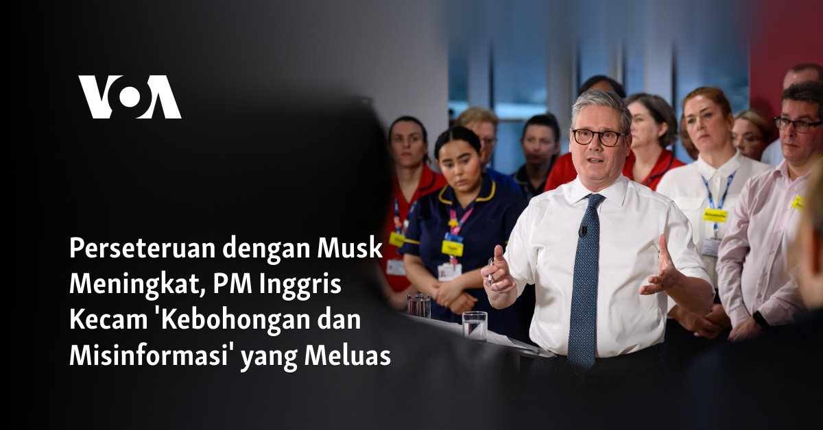 Kritik PM Inggris terhadap "Kebohongan dan Misinformasi" yang Merajalela dari Perseteruan dengan Musk