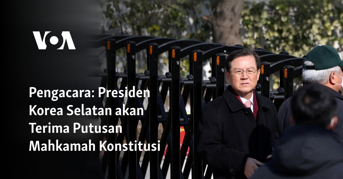 Presiden Korea Selatan Siap Menerima Keputusan Mahkamah Konstitusi