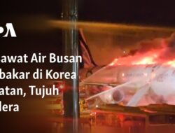 Insiden Kebakaran Pesawat Air Busan di Korea Selatan, Tujuh Orang Terluka