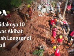 Setidaknya 10 Meninggal Akibat Bencana Tanah Longsor di Brasil