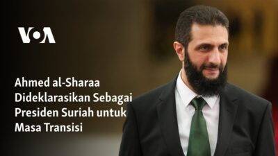 Ahmed al-Sharaa Diangkat sebagai Presiden Sementara Suriah