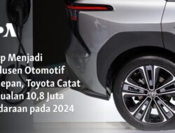 Toyota Puncaki Penjualan dengan Angka 10,8 Juta Kendaraan pada 2024