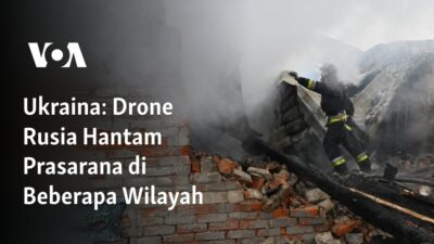 Serangan Drone Rusia Menghantam Infrastruktur di Berbagai Daerah