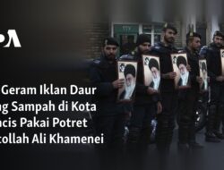 Kampanye Daur Ulang Sampah di Kota Prancis dengan Sorot Potret Ayatollah Ali Khamenei