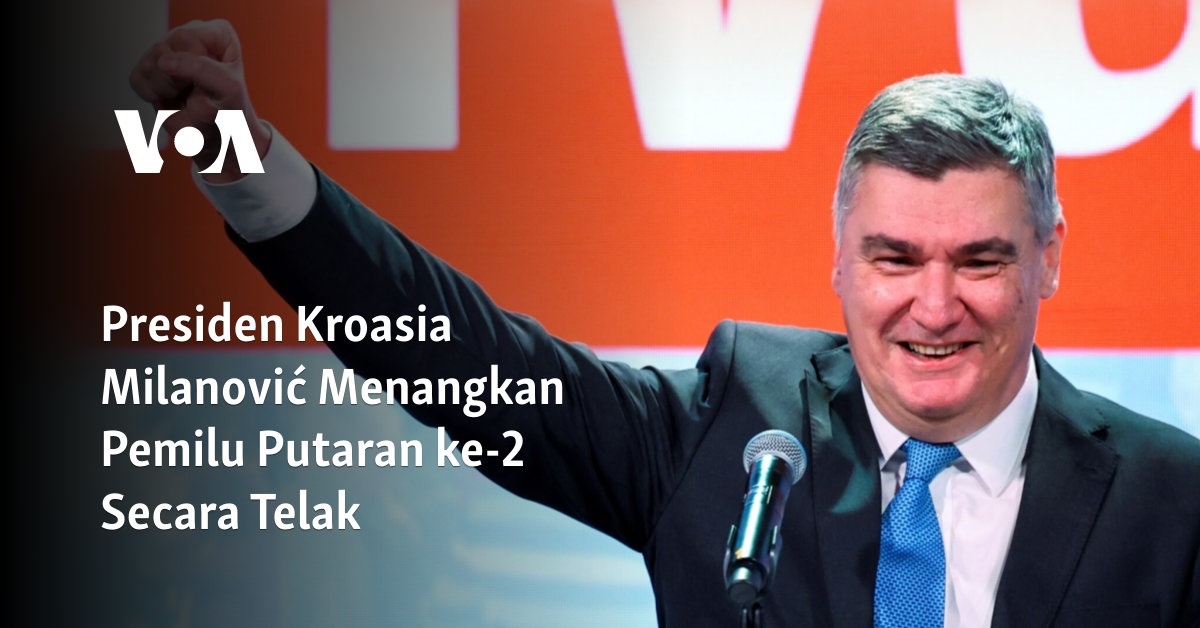 Presiden Kroasia Milanović Raih Kemenangan Besar di Putaran Kedua Pemilu