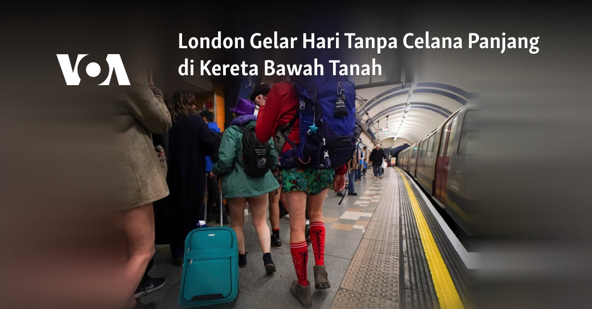 London Merayakan Hari Tanpa Celana di Kereta Bawah Tanah