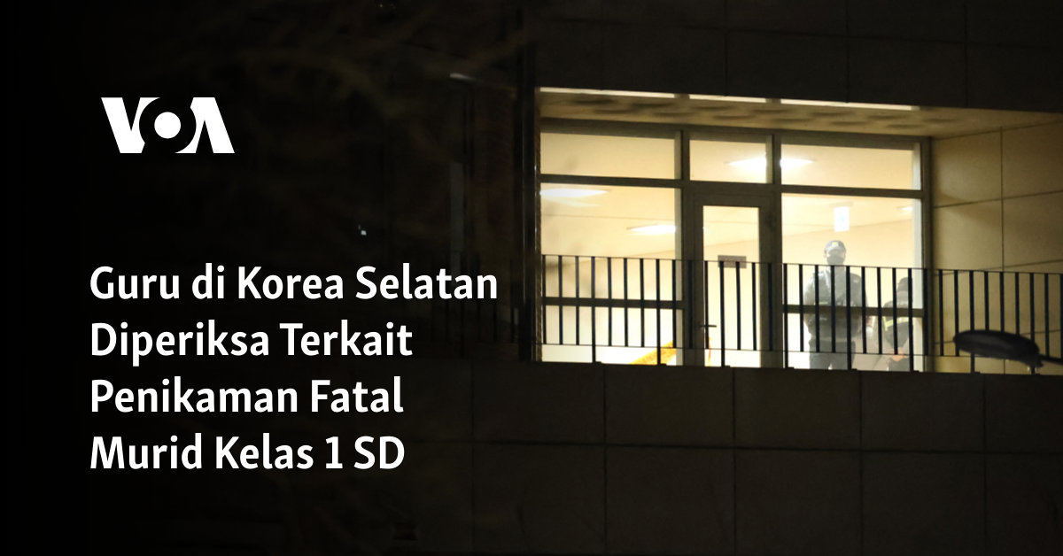 Guru di Korea Selatan Dicurigai Terlibat dalam Penikaman Fatal Murid Kelas 1 SD