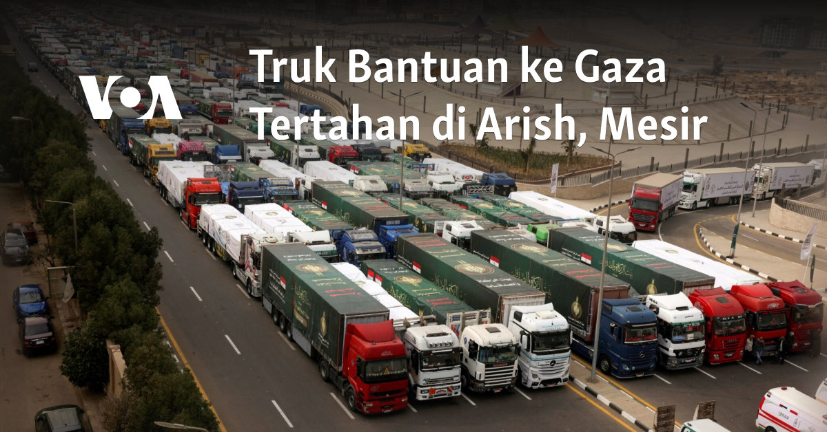 Bantuan Gaza Terjebak di Arish, Mesir