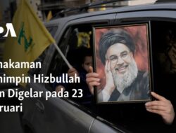 Upacara Pemakaman Pemimpin Hizbullah Terselenggara pada 23 Februari
