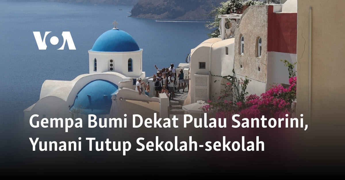 Gempa Bumi di Pulau Santorini, Yunani Membuat Sekolah-sekolah Ditutup