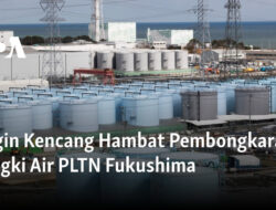 Badai Memblokir Proses Pembongkaran Tangki Air PLTN Fukushima