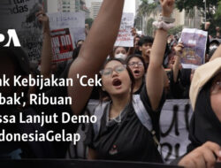 Menolak Kebijakan ‘Cek Ombak’, Massa Besar Kembali Berunjuk Rasa di #IndonesiaGelap