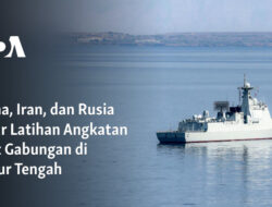China, Iran, dan Rusia Berlatih Gabung di Laut Timur Tengah